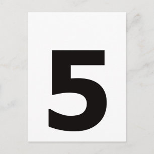 Carte Postale Mon numéro est 5 !