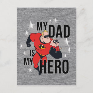 Carte Postale Mon Père Est Mon Héros