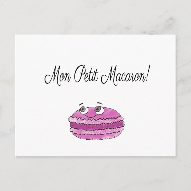 Carte Postale Mon Petit Macaron (Devant)