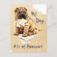 Mon Shar-Pei A Mangé Mes Devoirs