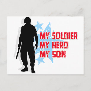 Carte Postale Mon Soldat, Mon Héros, Mon Fils