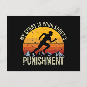 Carte Postale Mon Sport Est Votre Punition Sportive Cross Cou