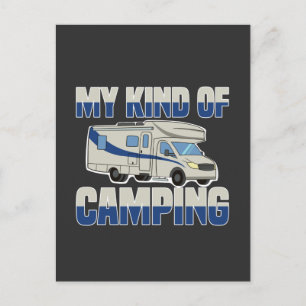 Carte Postale Mon Type De Camping Funny RV Motorhome