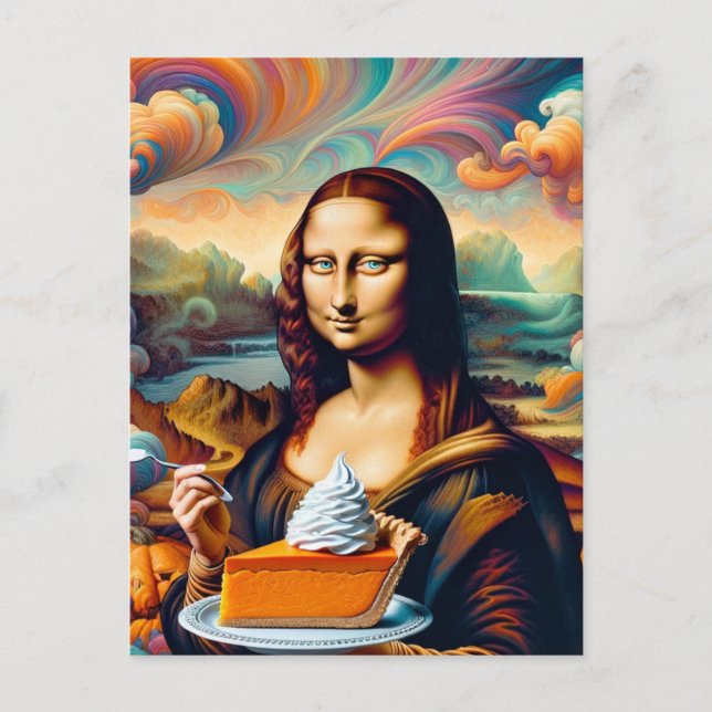 Carte Postale Mona aime la tarte Citrouille (Devant)