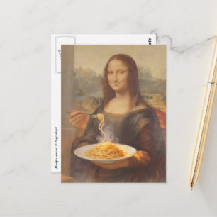 Carte Postale Mona et ses spaghetti