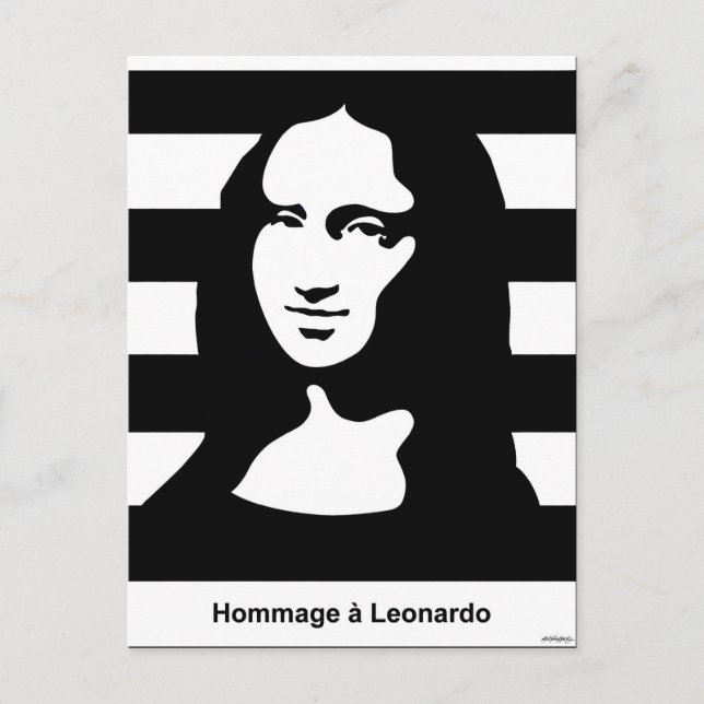 Carte Postale Mona Lisa (Devant)