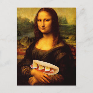 Carte Postale Mona Lisa aime Paninis