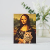 Mona Lisa avec un chat (fourrure de chat) Amateurs