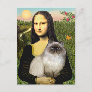 Carte Postale Mona Lisa - Chat himalayen 7