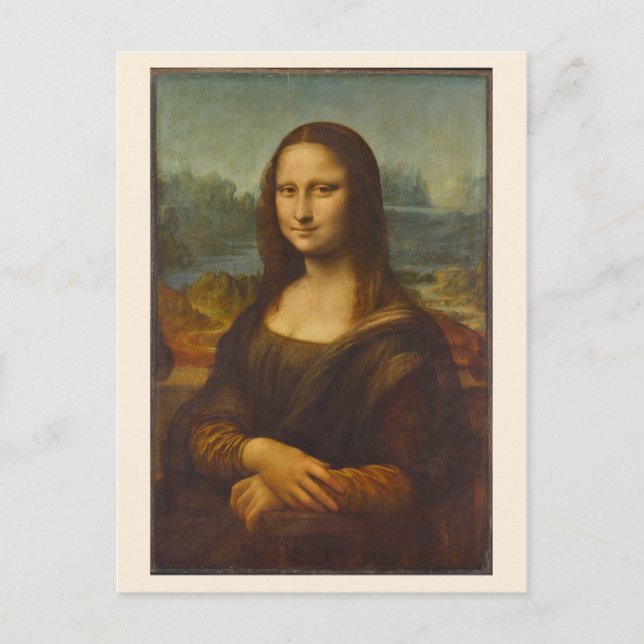 Carte Postale Mona Lisa de Léonard de Vinci, Art Renaissance (Devant)