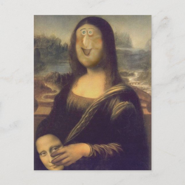 Carte Postale Mona Lisa démasquée (Devant)