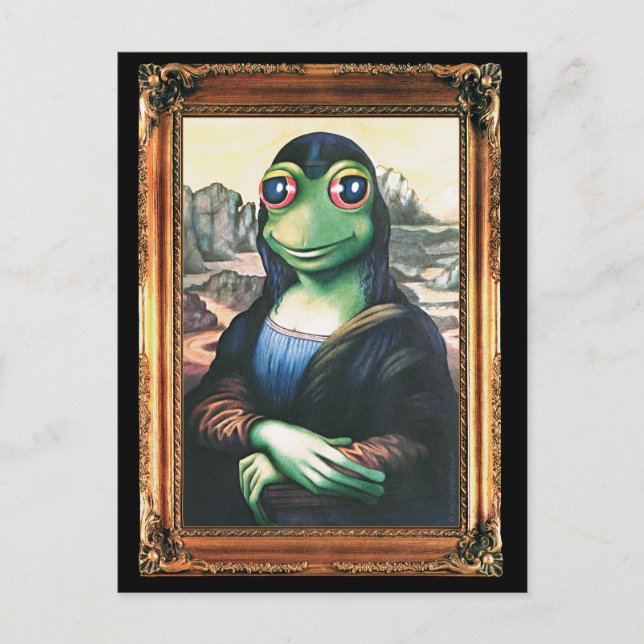 Carte postale Mona Lisa Frog (Devant)