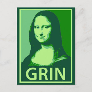 Carte Postale Mona Lisa Grin