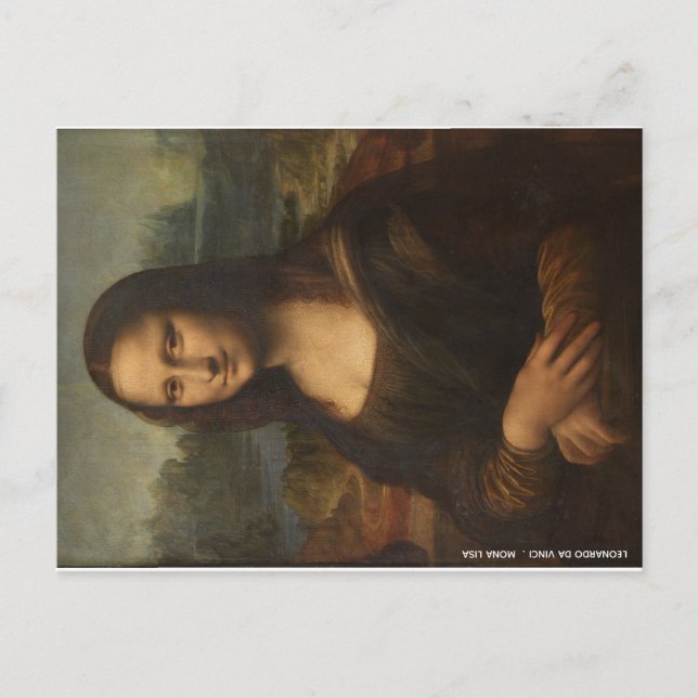 Carte Postale Mona Lisa Leonardo Da Vinci (Devant)