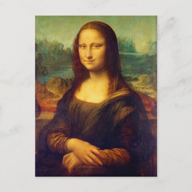 Carte Postale Mona Lisa par Leonardo Da Vinci (Devant)