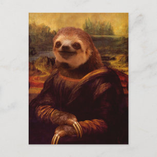 Carte Postale Mona Lisa Sloth