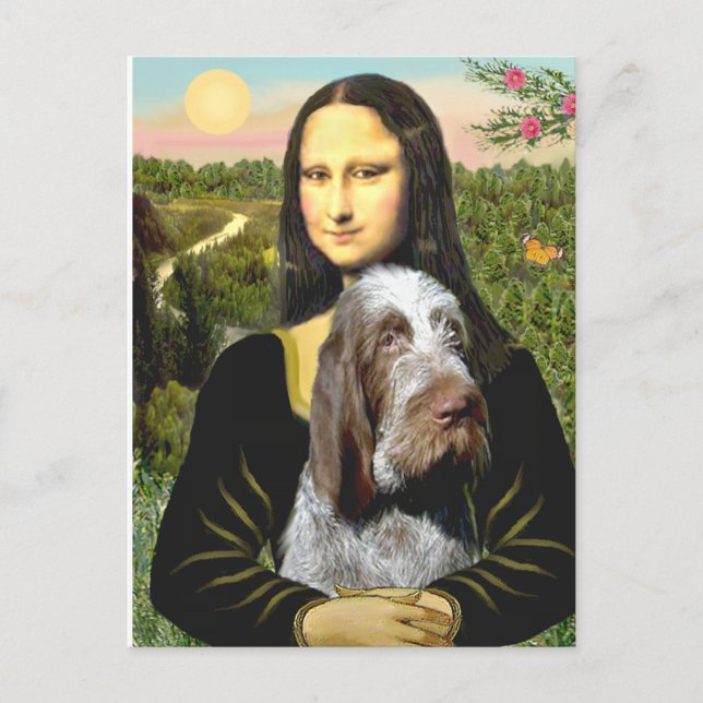 Carte Postale Mona Lisa - Spinone Italien (rouan 10) (Devant)