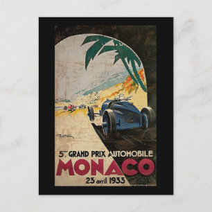 Carte Postale Monaco 5e Grand Prix Automobile 1933 2