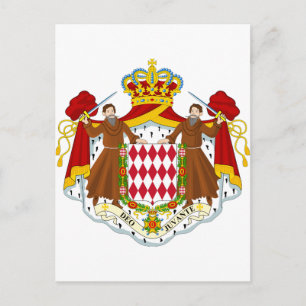Carte Postale Monaco Coat of Arms