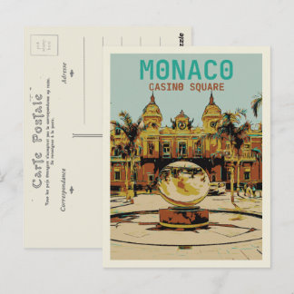 Carte Postale Monaco Côte d'Azur, vue sur le Casino
