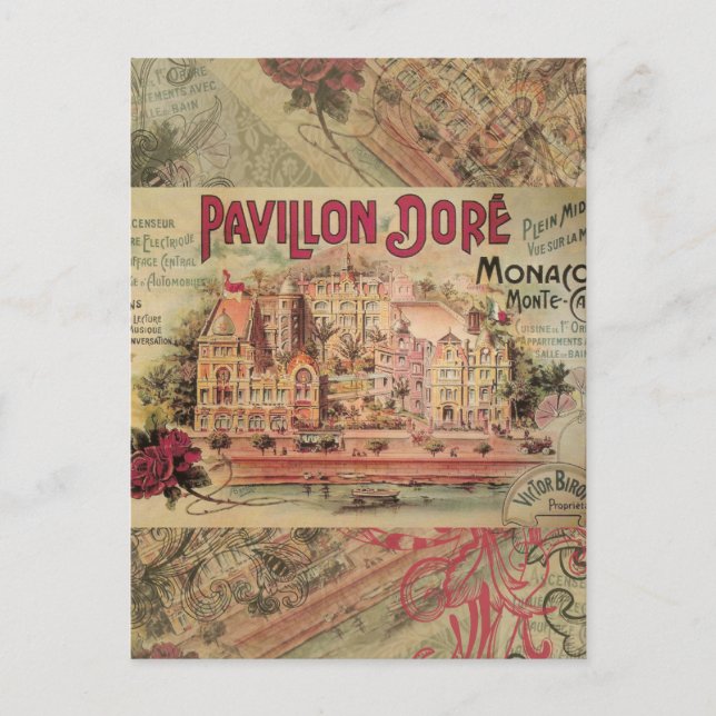 Carte Postale Monaco Fancy Côte d'Azur Vintage France (Devant)