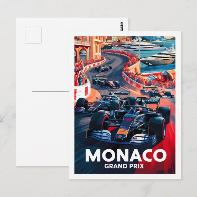Carte Postale Monaco Lieu de voyage célèbre (Devant / Derrière)