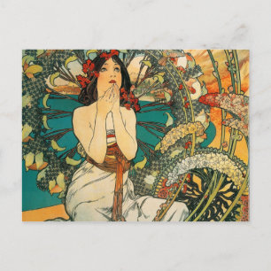 Carte Postale Monaco Monte Carlo Alphonse Mucha