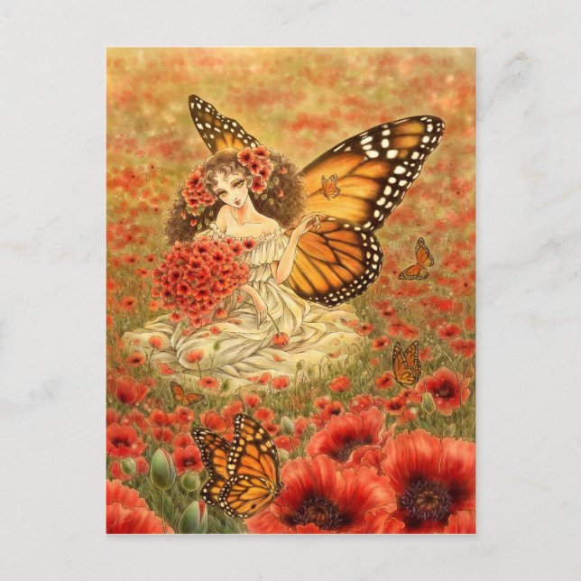 Carte postale Monarch Butterfly Fairy (Devant)