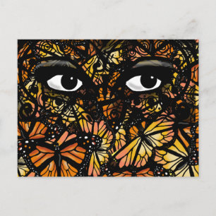 Carte Postale MONARCH BUTTERFLY MYSTY EYSTERY EYYES par Slippery