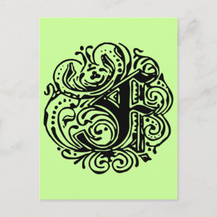 Carte Postale Monarchie "F"