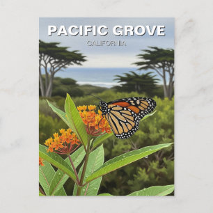 Carte Postale Monarque papillon Pacific Grove California Travel