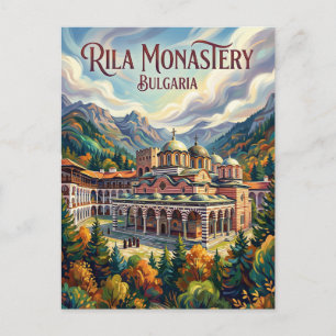 Carte Postale Monastère de Rila Bulgarie
