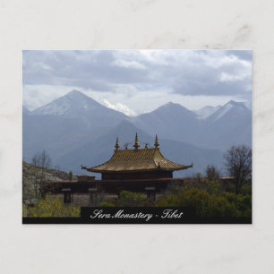 Carte Postale Monastère de Sera, Temples Tibétains, Lhassa, Tibe