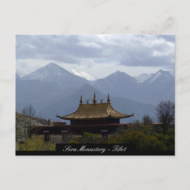 Carte Postale Monastère de Sera, Temples Tibétains, Lhassa, Tibe (Devant)