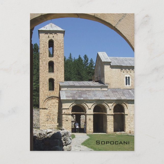 Carte Postale Monastère de Sopocani (Devant)