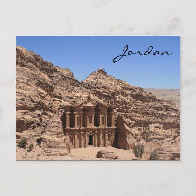 Carte Postale monastère petra jordan (Devant)