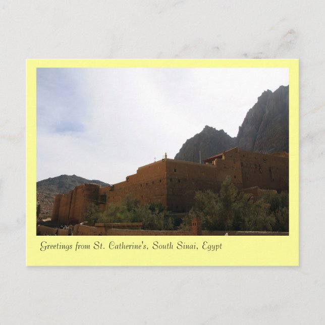 Carte Postale Monastère Sainte-Catherine, Sud Sinaï, Egypte (Devant)