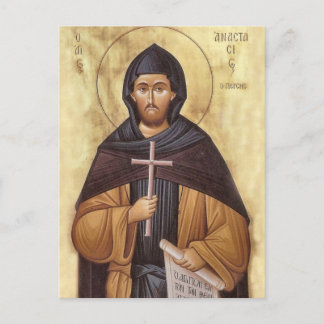 Carte Postale Monastic Martyr Anastasius the Persian Icon