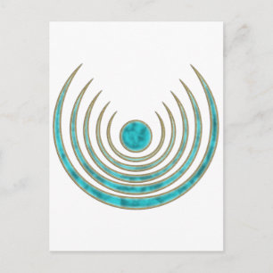 Carte Postale Mond Zauber "Lune bleue", Luna Amulett