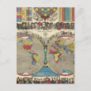 Carte Postale Monde en une seule vue