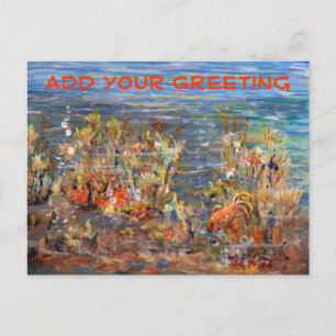 Carte Postale Monde sous-marin Tropical Fish Aquarium Peinture
