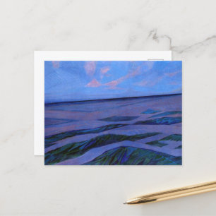 Carte Postale Mondrian - Paysage des dunes