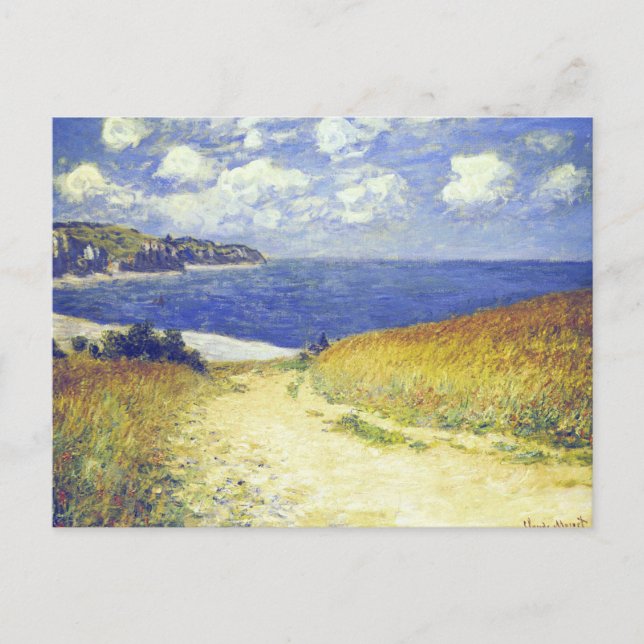 Carte Postale Monet - Allée Près De Pourville, (Devant)
