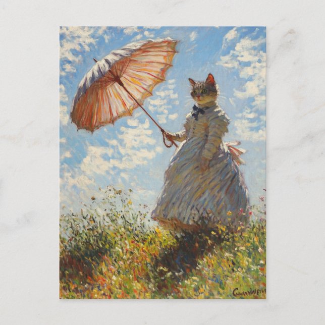 Carte postale Monet Art Vintage (Devant)