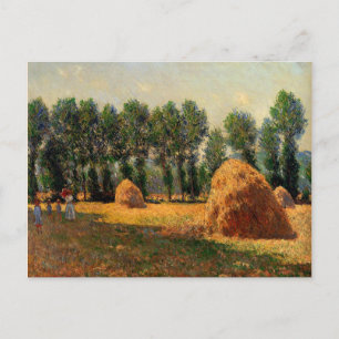 Carte Postale Monet - Emballages d'Haystacks à Giverny, 1885