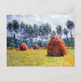 Carte Postale Monet - Haystacks à Giverny, 1884