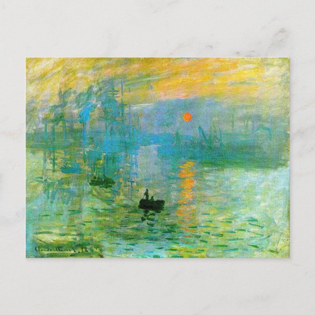 Carte postale Monet Impressionnisme Sunrise (Devant)