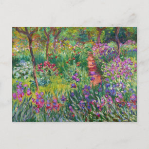 Carte Postale Monet Iris Garden at Giverny Postcard