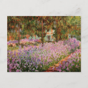 Carte Postale Monet - Irises dans le jardin de Monet