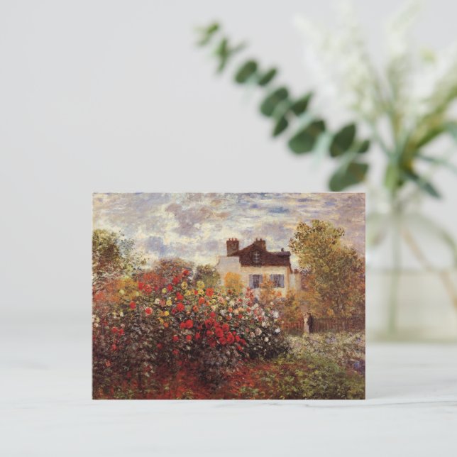 Carte Postale Monet - Jardin de Monet à Argenteuil Sun (Debout devant)